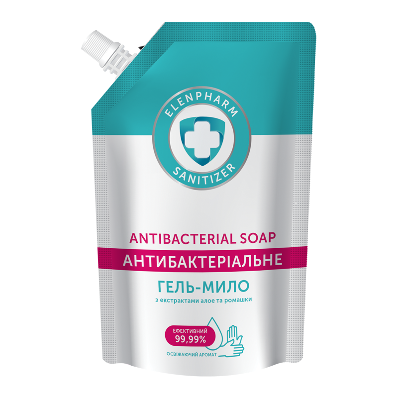 Мило рідке ЕЛЕНФАРМ з экстрактом Алое та Ромашки (4820098542017), 0,45 л